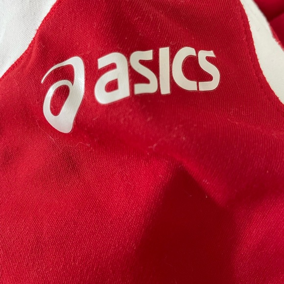 ASICS Ladies’ Red & White Long Sleeve Activewear Dri Fit Top Size Medium - Picture 5 of 5